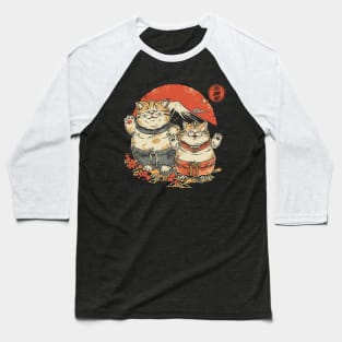 Japanese Sumo Cats Men Women Kids Baseball T-Shirt